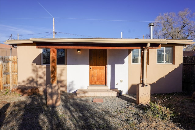 view of rear view of property