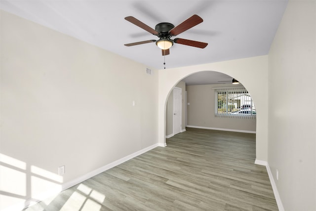 interior space with hardwood / wood-style flooring