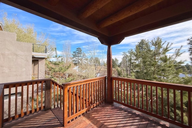 view of wooden terrace