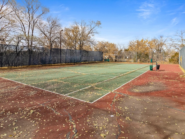 view of tennis court