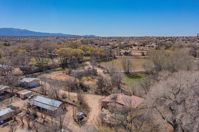 aerial view featuring a mountain view