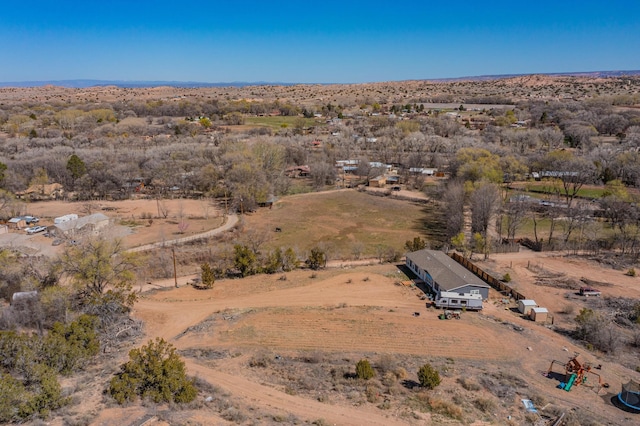 bird's eye view featuring a rural view