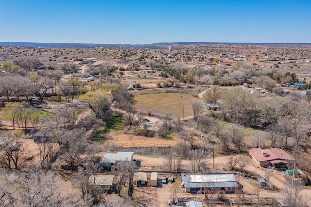 bird's eye view featuring a rural view