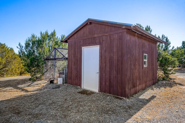 view of outdoor structure