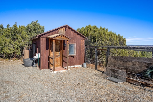 view of outbuilding