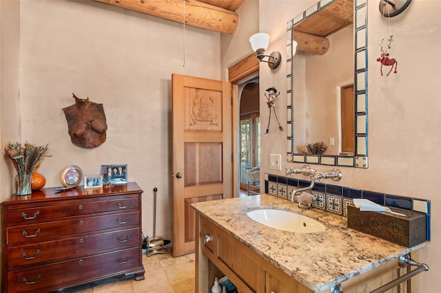 bathroom with vanity