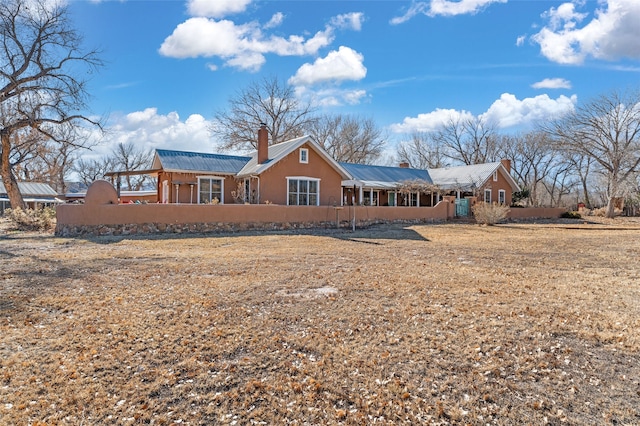 view of rear view of property