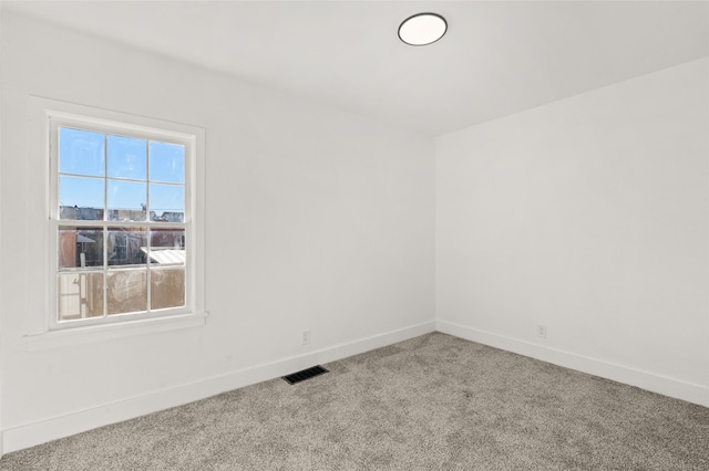 view of carpeted empty room