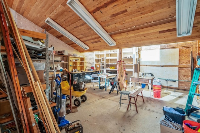 view of storage room