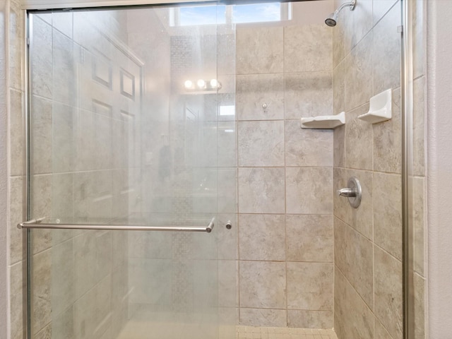 bathroom with walk in shower