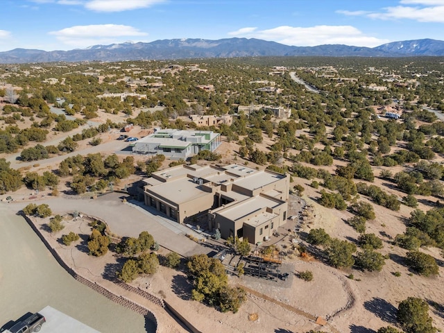 aerial view featuring a mountain view