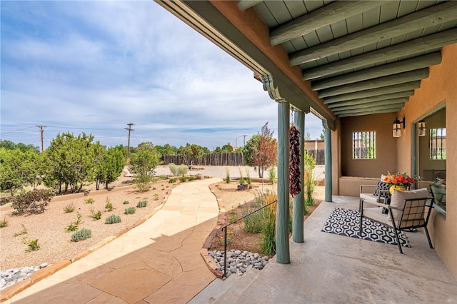 view of patio