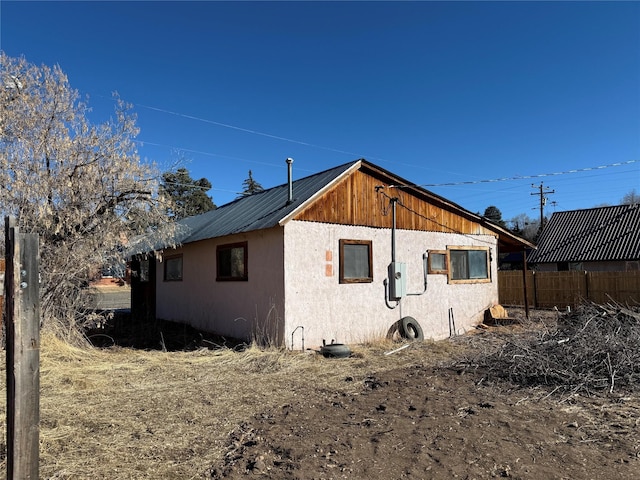 view of side of property