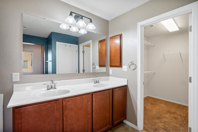 bathroom with vanity