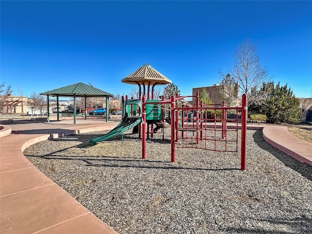 view of jungle gym