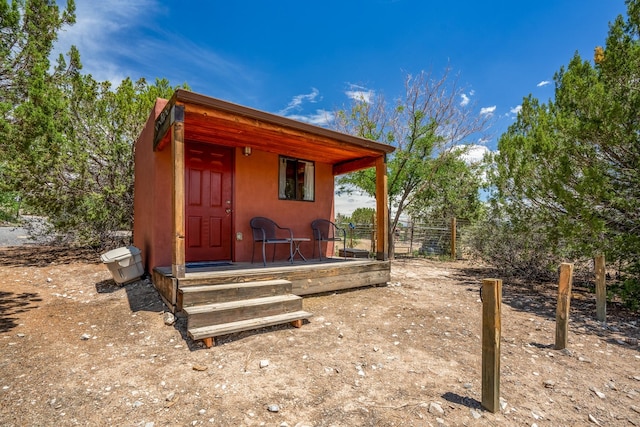 view of outdoor structure