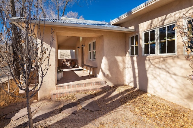 view of home's exterior with a patio area