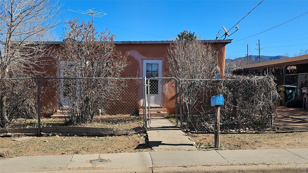 view of front of home