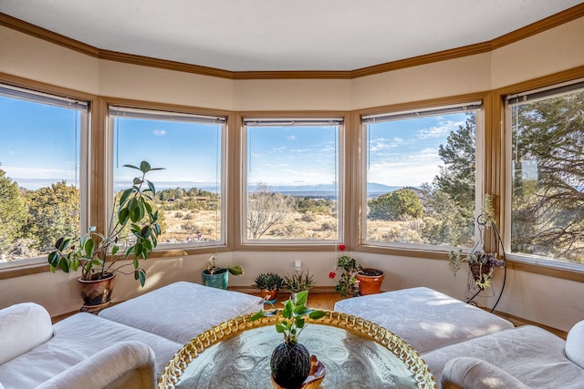 view of sunroom