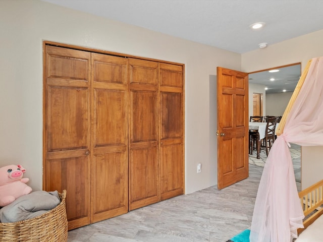 bedroom featuring a closet