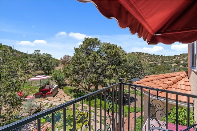 view of balcony