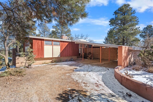 view of rear view of property