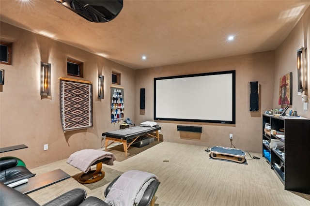 view of home theater room