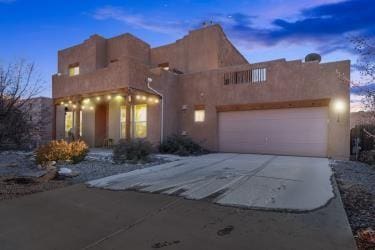 view of adobe home