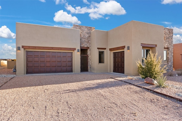 view of pueblo revival-style home