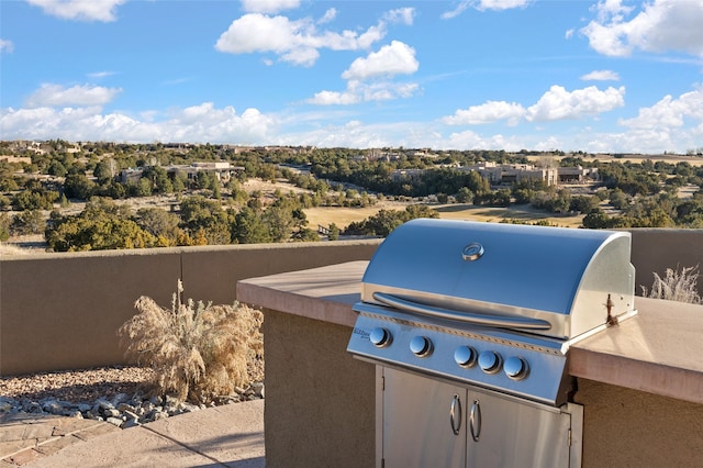 view of patio / terrace featuring grilling area