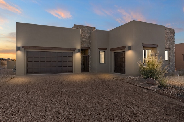 view of pueblo revival-style home