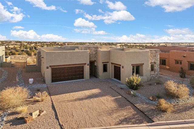 view of pueblo revival-style home