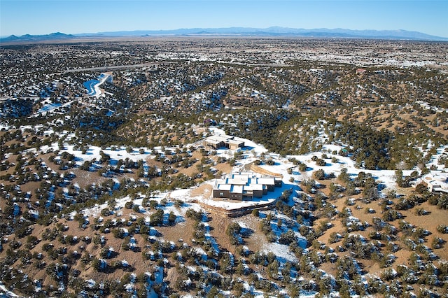 bird's eye view featuring a mountain view