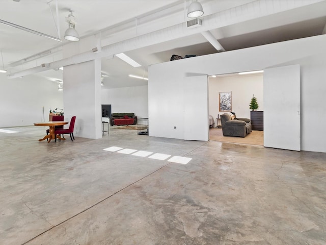 basement with visible vents