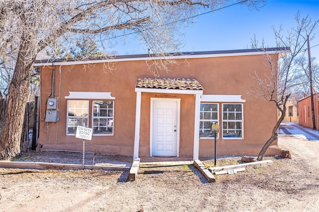 view of front of home