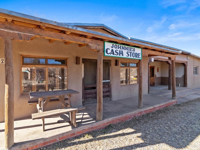 420 Camino Don Miguel, Santa Fe, NM 87505 - back of house with stucco siding