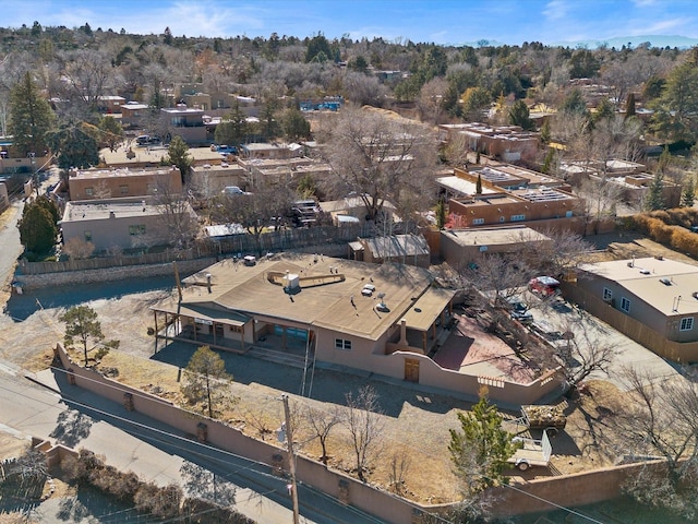 bird's eye view with a residential view