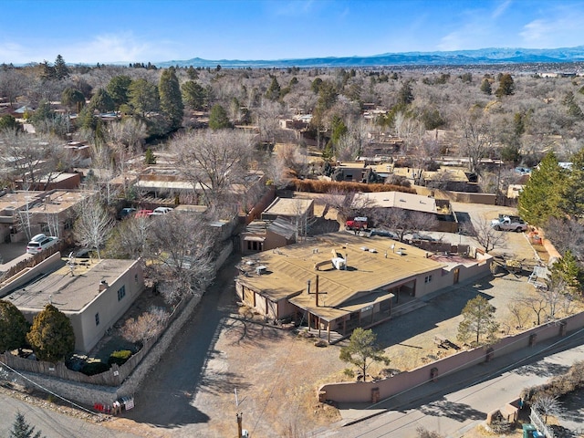 bird's eye view featuring a mountain view