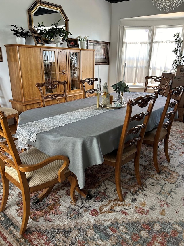 view of dining space