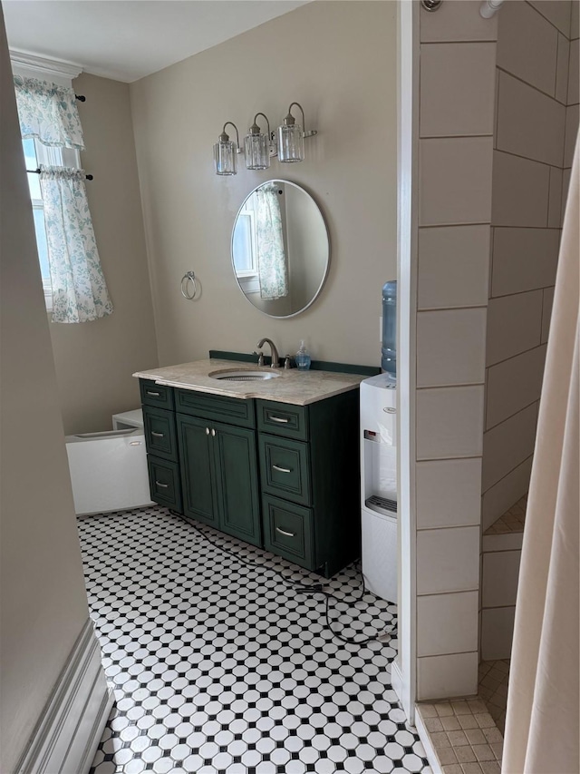 bathroom with vanity