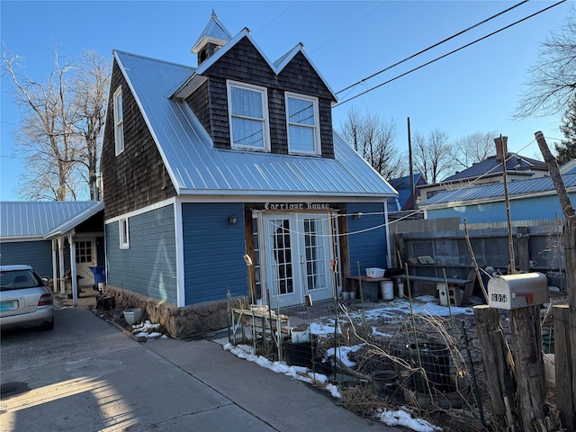 view of front of home