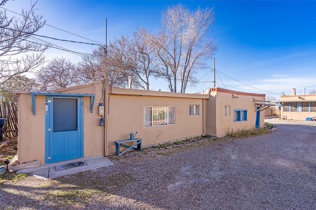 view of back of property