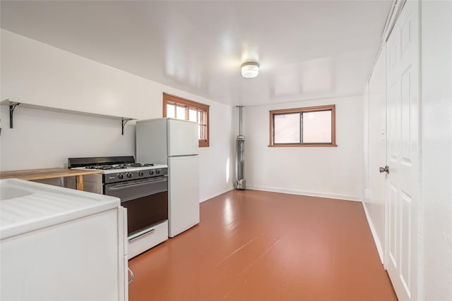 kitchen featuring white appliances