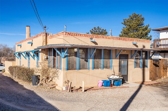 view of rear view of property