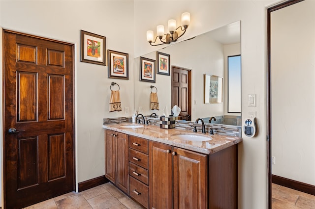 bathroom featuring vanity