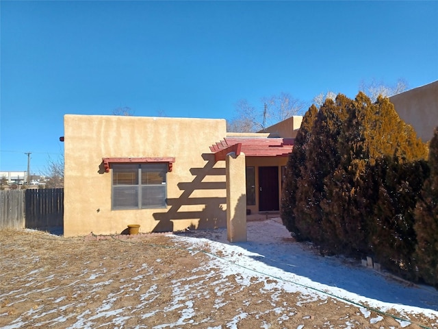 view of pueblo-style house