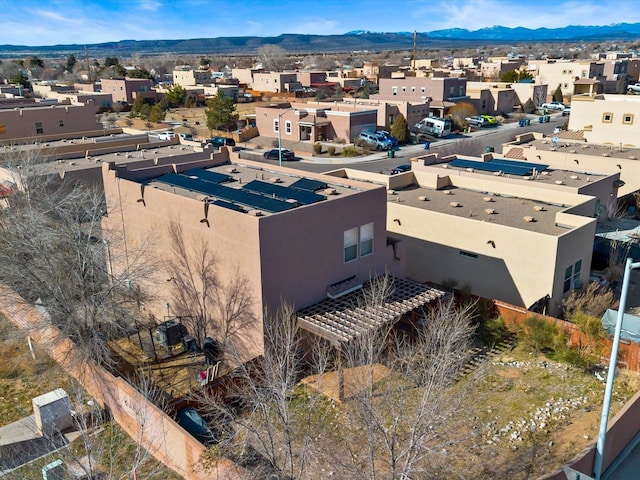 3110 Floras Del Sol, Santa Fe, NM 87507 - birds eye view of property featuring a mountain view