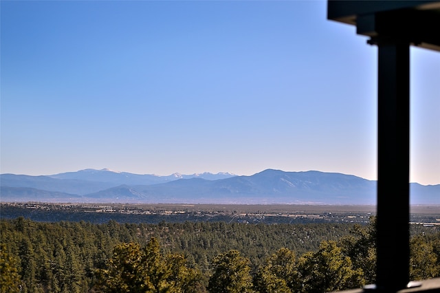 view of mountain feature