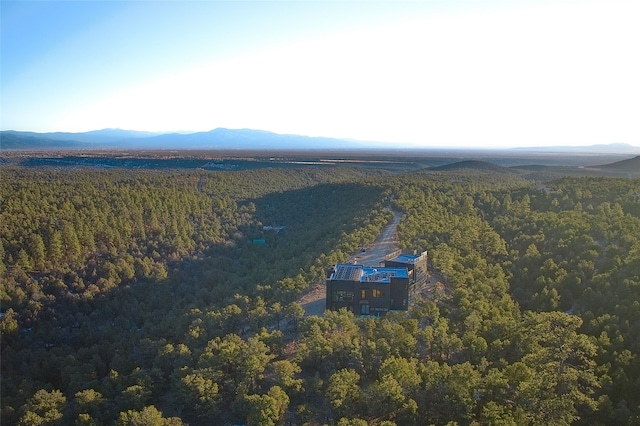 aerial view featuring a mountain view