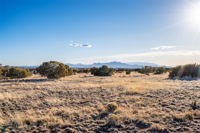 property view of mountains featuring a rural view